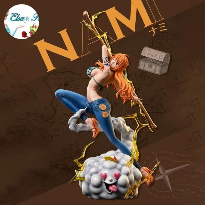 ACTION FIGURE NAMI ZEUS IU STUDIO GK STATUE ANIME ONE PIECE FAVORIT