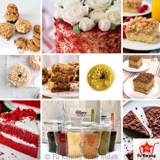 

La Kreiva Cookie Crumble Crumb Topping Donat repack 250 gram nUg