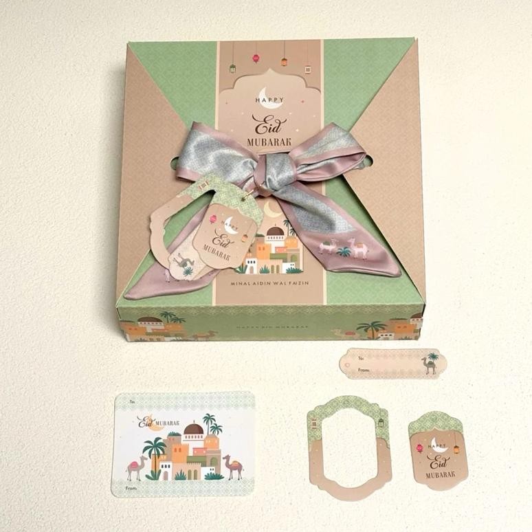 

5 Set Box Jinjing Twilly Leya 20x20x8cm 22x22x7cm Box Idul Fitri Lebaran