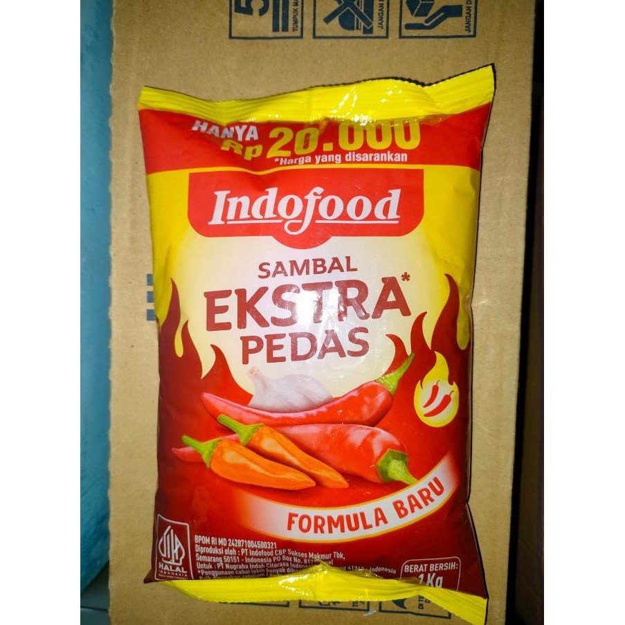 

Indofood Sambal Extra Pedas Pillow 1Kg nUg