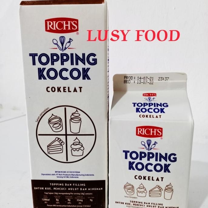 

Produk Baru!! Richs topping kocok coklat