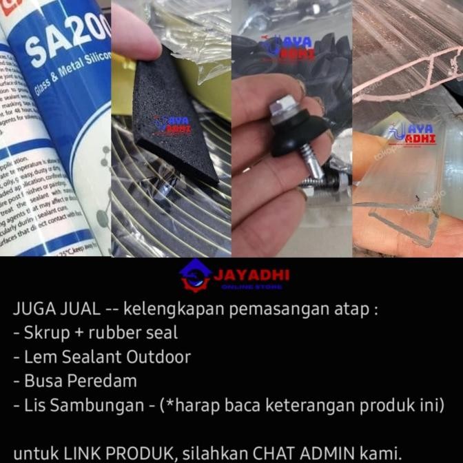 Murah Solartuff Flat 3Mm Atap Uv Bening / Atap Kanopi Transparan Policarbonate