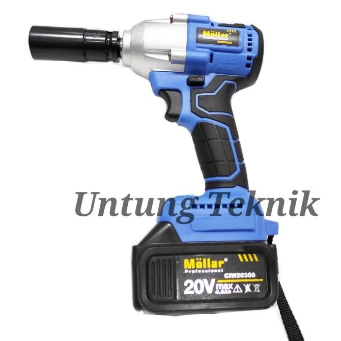 Murah Mollar Ciw20350 20Volt Cordless Impact Wrench - Alat Buka Baut