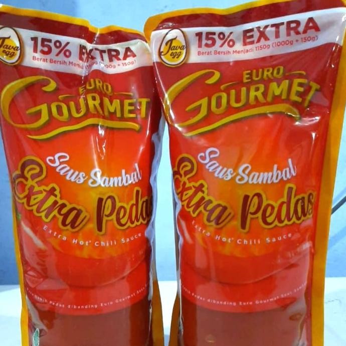 

[GROSIR] Euro Gourmet Saus Sambal - Extra Hot 1kg nUg