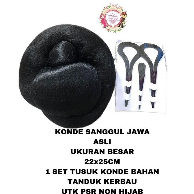 Konde Sanggul Jawa Plus Tusuk Konde Original