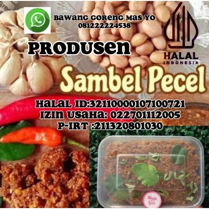

sambal sambel bumbu pecel madiun 500gr nUg