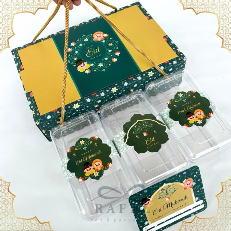 

5 Set Box Jinjing Talina 24x15x7 cm Dus Kue Idul Fitri