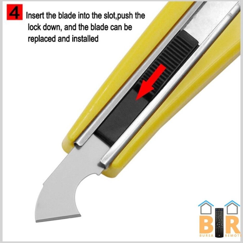 

QIG-1722 KU09 Pisau Cutter Potong Acrylic Mika + 2 Mata Pisau Akrilik Tambahan Murah Terlaris