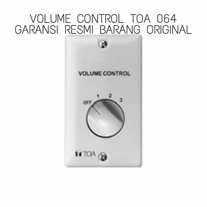 VOLUME CONTROL TOA ZV-064 GARANSI RESMI TOA