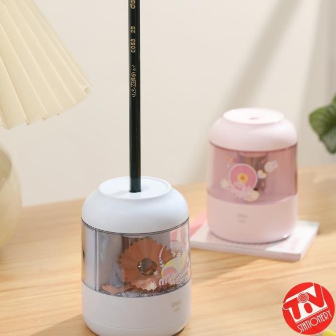 

[agnez mo] deli electric rotary sharpener / rautan otomatis runcing termurah