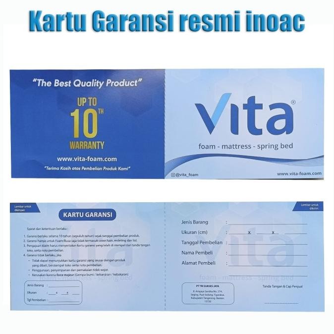 KASUR BUSA INOAC 200X90X15