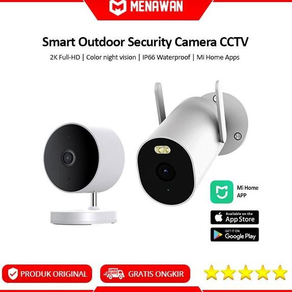 Murah Smart Security Camera Cctv Outdoor Wifi Mi Home Apps Kamera Cctv