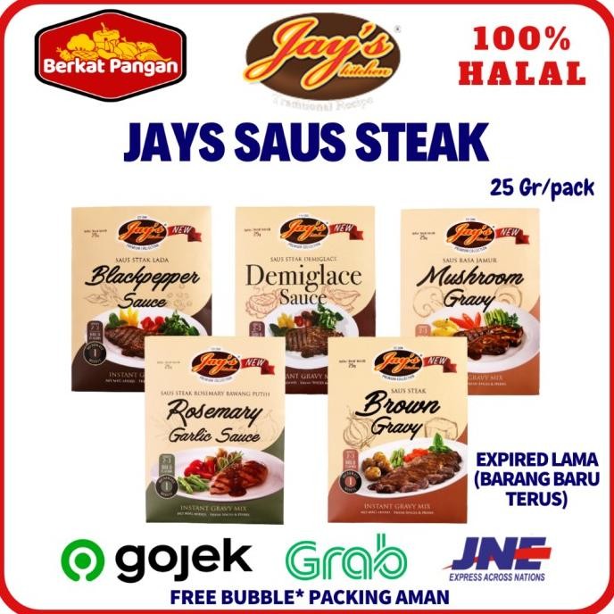 

Jay's Saus Steak / Jays Mushroom gravy/ Blackpepper Sauce/ Demiglace nUg