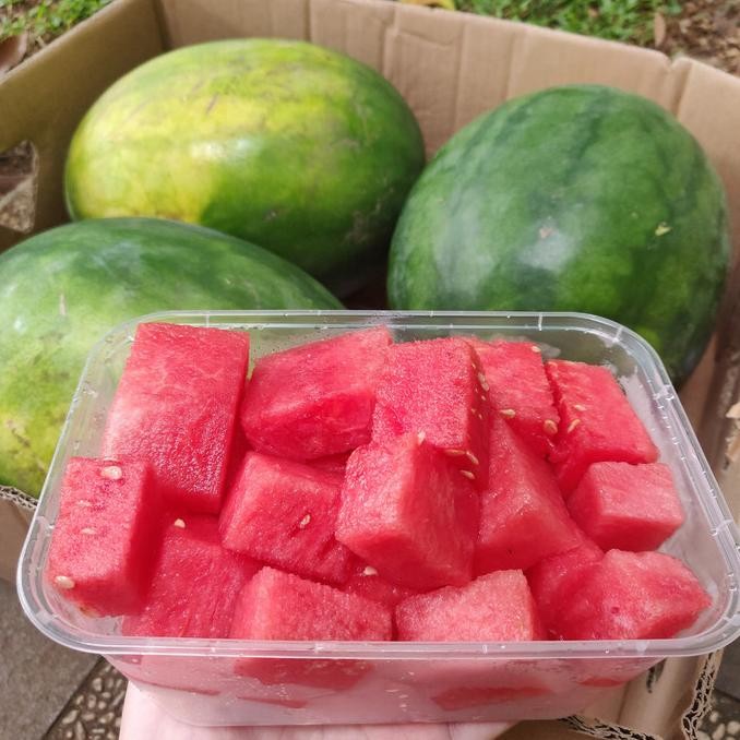 

Semangka Merah Potong Non Biji Fresh & Ready to Eat 500gr nUg