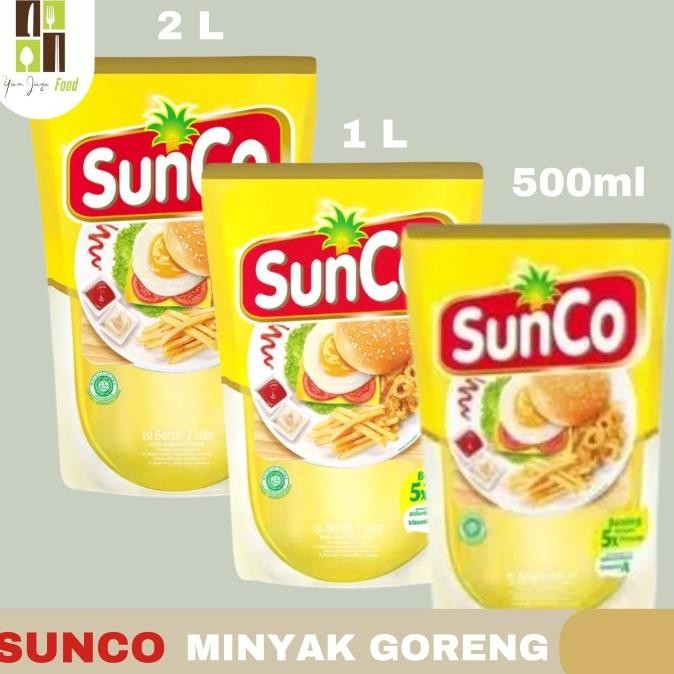 

Sunco Minyak Goreng Kemasan Pouch 1 Liter / 2 Liter nUg
