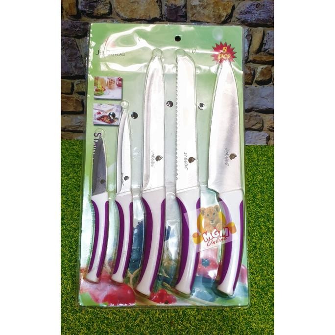 Set5 Pisau set stainless - Pisau Dapur - Pisau Stainless Serbaguna