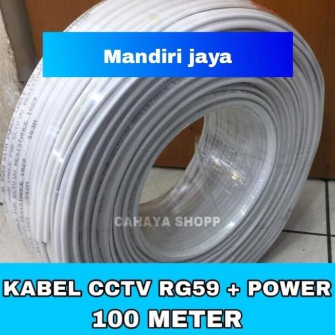 Grosir Kabel Cctv Rg59 + Power 100 Meter Bagus