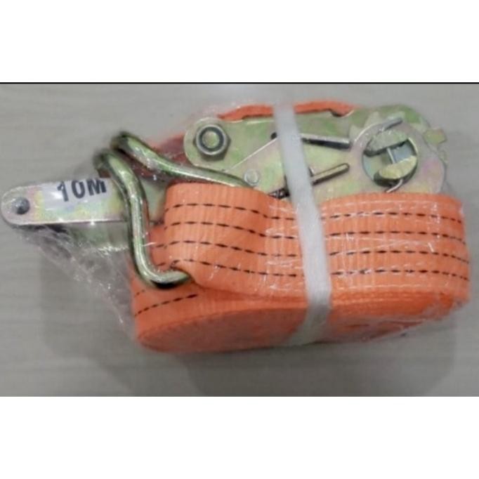 Spesial Ratchet Tie Down 10Meter Tali Ikat Barang Mobil Pickup Tali Kotrek Bak