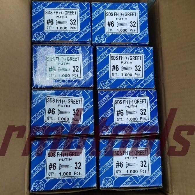 Sale 1Dus Sekrup Grc Sds Fh #6 Moon Lion Kalsiboard Greet Conwood Lisplang