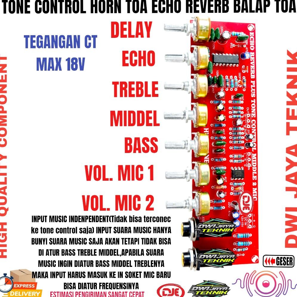 Tone Control Horn Toa Echo Reverb Spesial Balap TOA