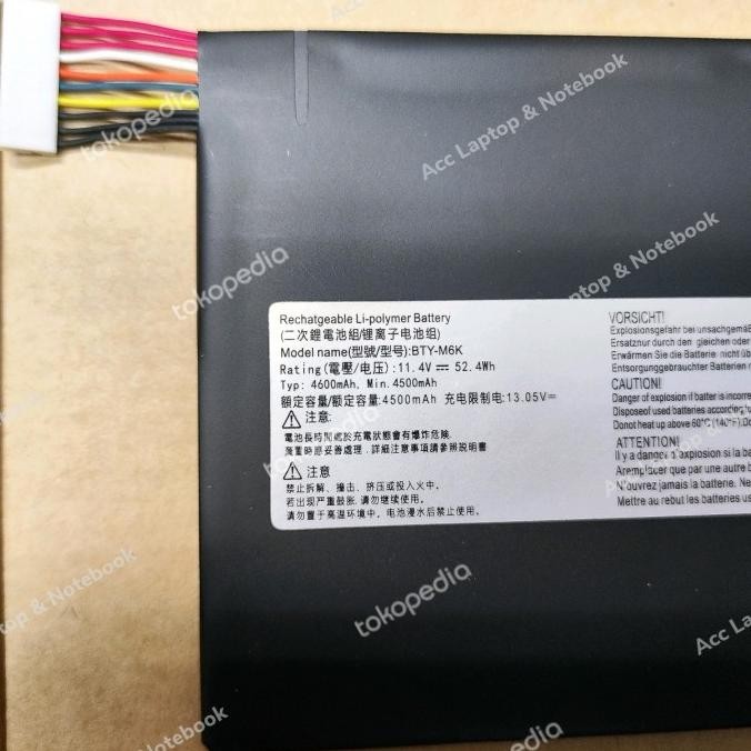 Bty-M6K Battery For Msi Ms-17B4 Ms-16K3 Gf63 Thin 8Rd 8Rc Gf75 Thin 3Rd 8Rc 9Sc Gf65 Thin 9Se Sx Thi