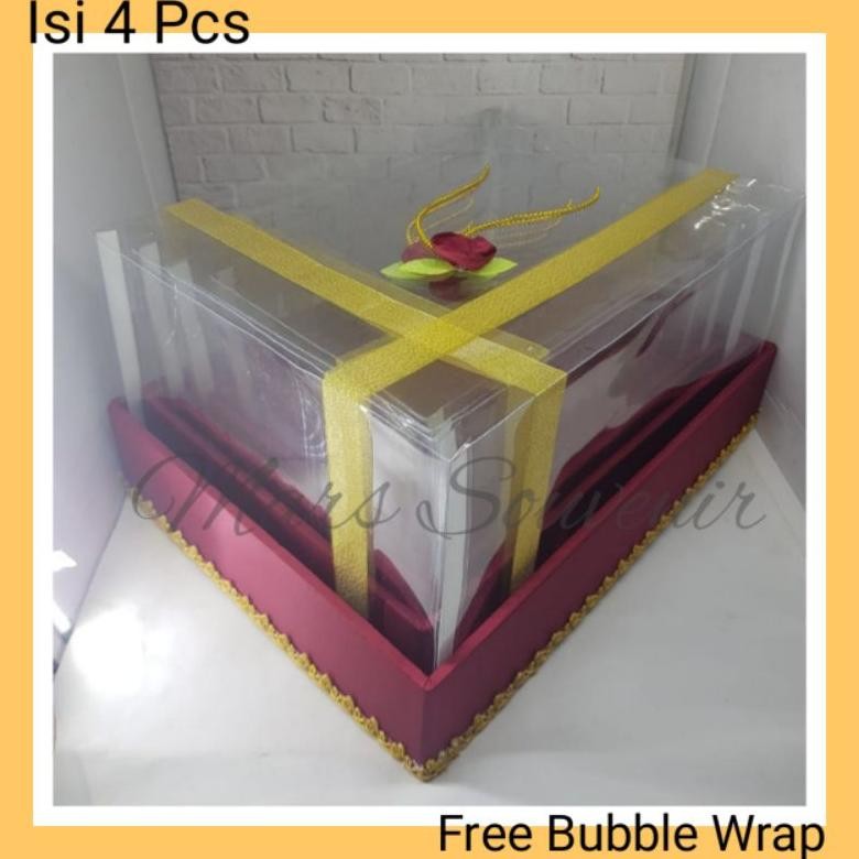 

Box Kotak Seserahan Mika Pita 1 Set Isi 4 Box