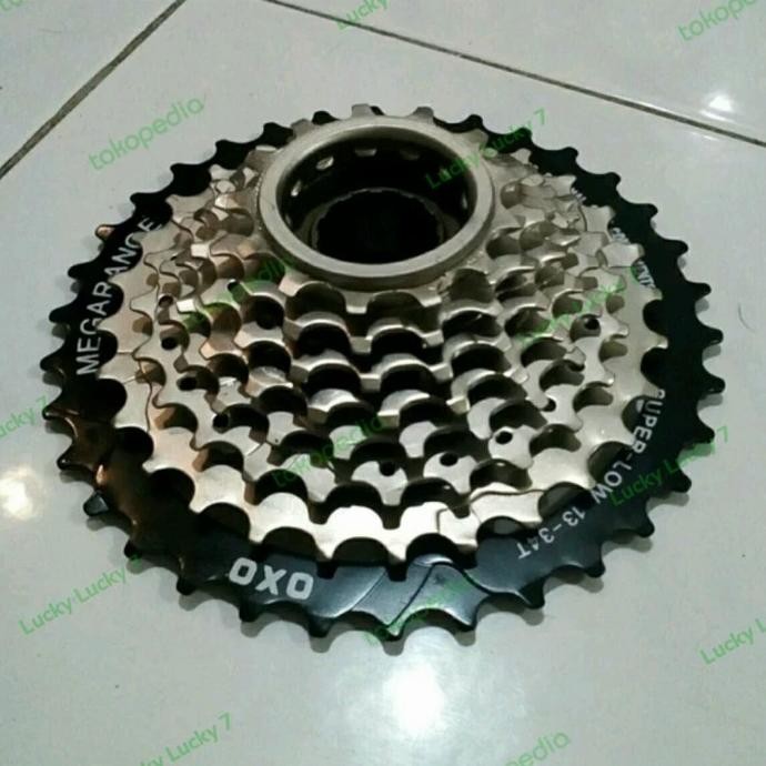 Sproket Sprocket 8 speed Ulir OXO megarange Freewheel 8 speed ulir murah