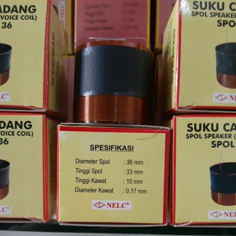 VOICEICE COIL ACR 1238 SPOL SPUL SPEAKER 36MM NELC