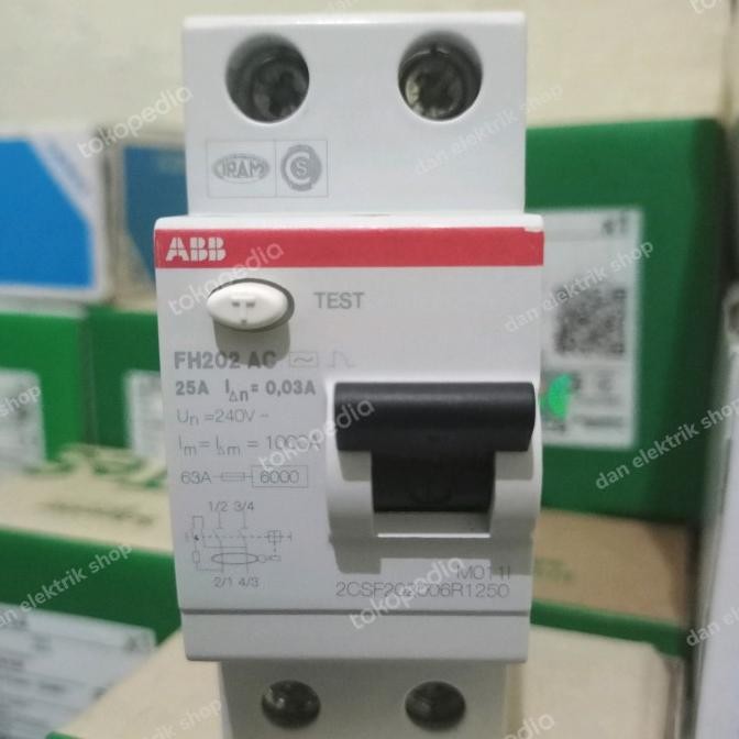 Elcb Abb 2P 25A 30Ma New Stok