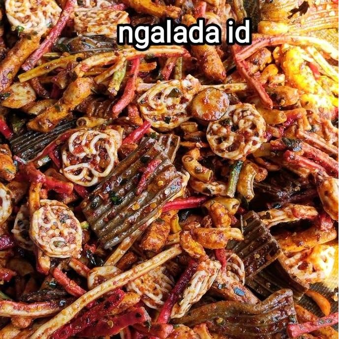 

Seblak kering pedas daun jeruk campur/aneka seblak mix 250gram snack murah nUg