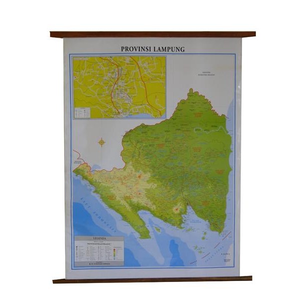 

Peta Provinsi Lampung (Bingkai) murah