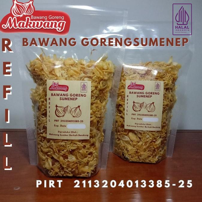 

Refill Bawang Goreng Sumenep Premium Makwang Kriuk 100 gram nUg