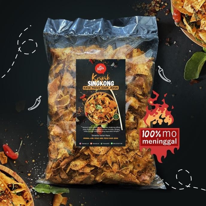 

Yasnack Keripik Singkong Pedas Daun Jeruk/Kripset/500gr nUg