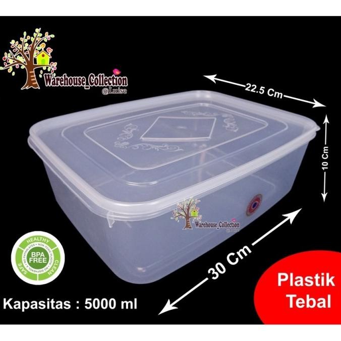 Sealware 5000 Ml Plastik Transparan /Kotak Kue Donat Plastik Oriplast