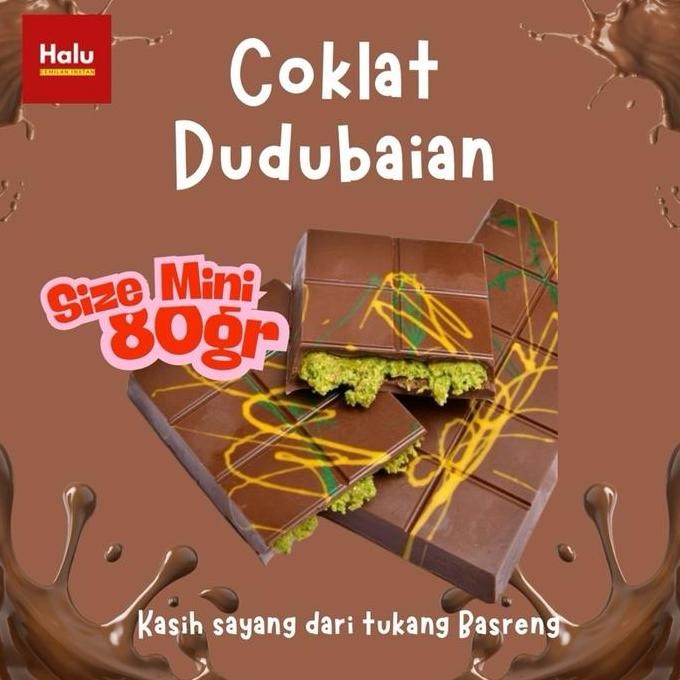 

Coklat Dubai Kunafe Pistachio Home Made Size mini 80gr Special Valentine Halu Cemilan Instan Chocolate Food Snacks nUg