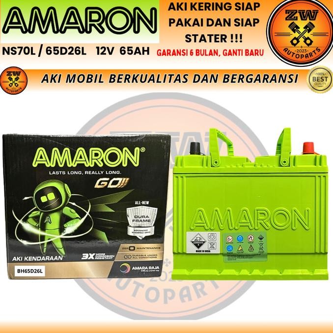 Murah Aki Mobil Ns70L / 65D26L Amaron Go Aki Kering 12 Volt 65 Ampere