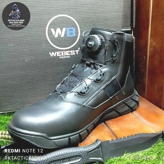 Sepatu PDH Original Webest midtrack Boa System - TNI POLRI Kejaksaan