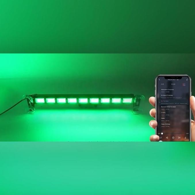 Promo Lampu Panel Atas Lampu Kaca Depan Lampu Atap Truk Mobil Bus 12-24 Volt Nyala Rgb Pakai Remote 