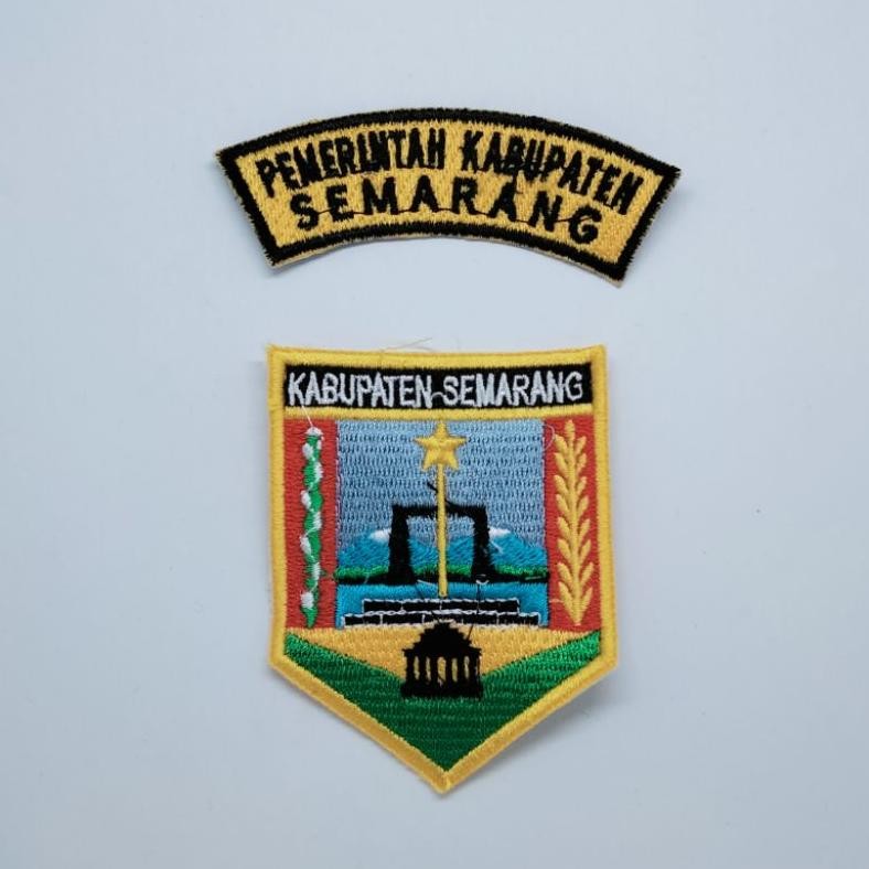 Best Seller jg-56 Logo Bordir Kabupaten Semarang / Logo Kabupaten Semarang / Bordir Logo Kabupaten S