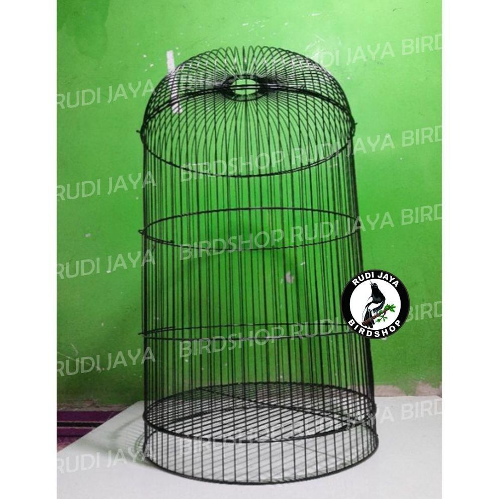 uj-32 Terlaris Ram Gembung Lovebird T3 Sangkar Kapsul Lengkap Angsang Besi Bulat Kandang Burung Labe