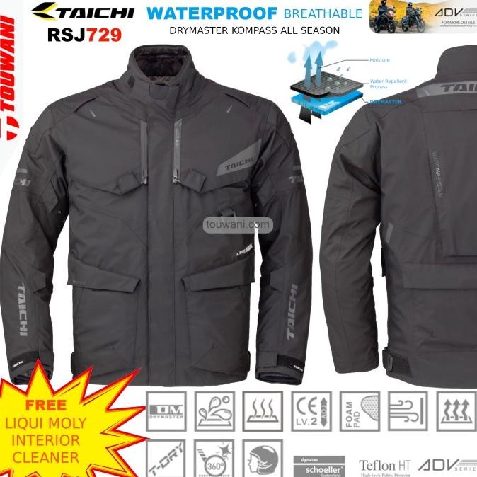 Jaket Motor ADV RS Taichi RSJ729 Kompass All Season Waterproof Black