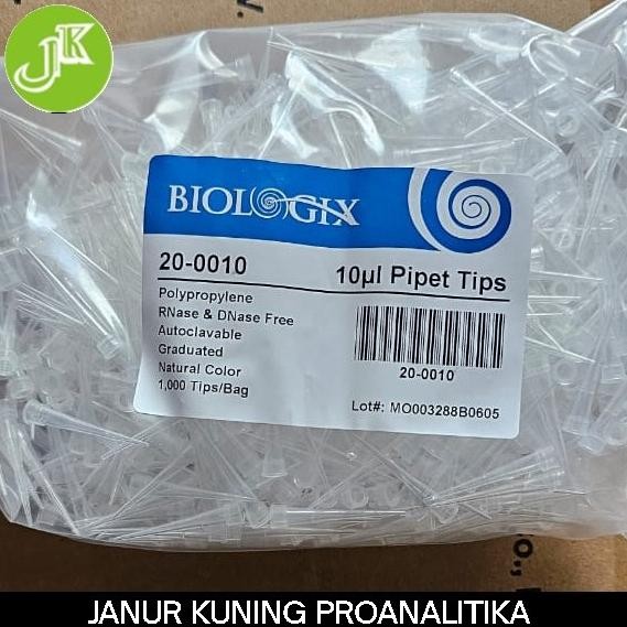 Terlaris White Tip 10Ul, Pipet Tips 10Ul, Universal Tip 10Ul Bulk 1000/Pk Autoclavable Biologix 20-0