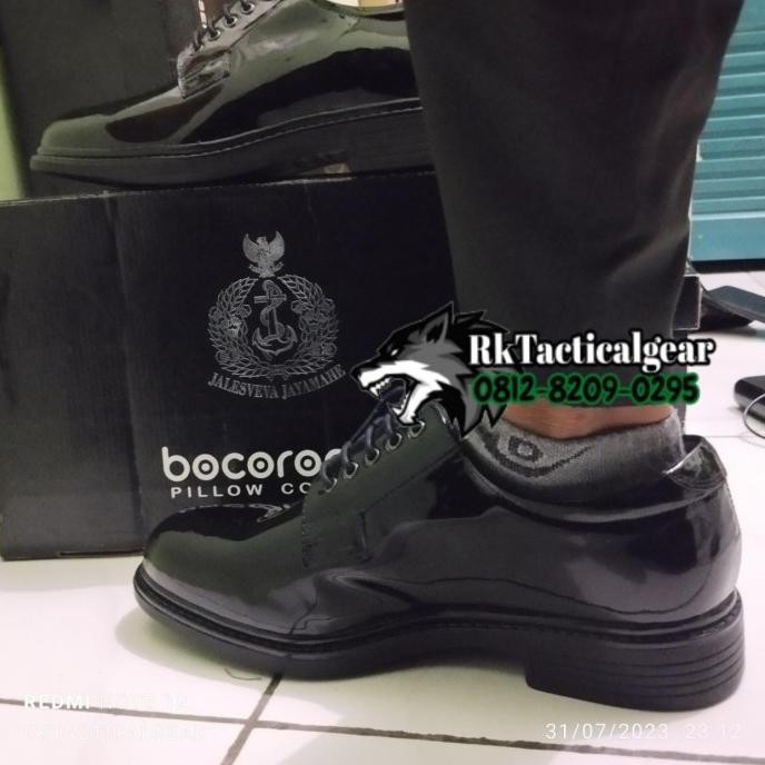 (ORIGINAL) Sepatu PDH JATAH TNI AL Bocorocco JS