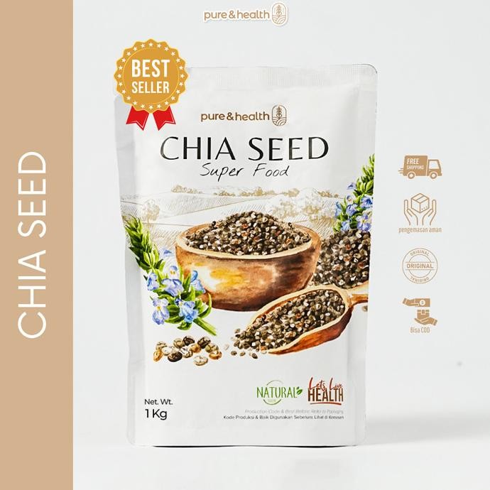 

Grosir Chia Seed 1 Kg - Black Chia Seed Cocok Untuk Cemilan