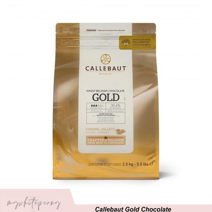 

Callebaut Gold Chocolate Kemasan Repack 100 Gram liquid
