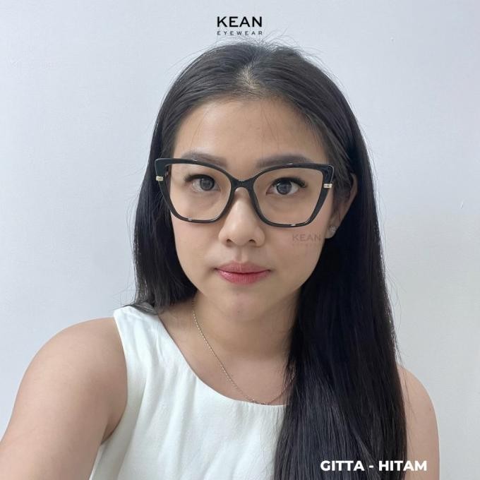 Murah Gitta - Frame Kacamata Clip On Cat Eye Kotak