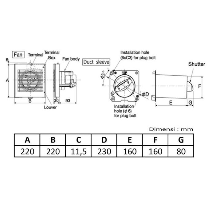 Sale Panasonic Fv15Egs 6 Inch Wall Exhaust Fan