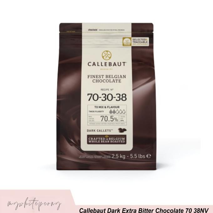 

Callebaut Dark Extra Bitter Chocolate 70% 38NV 250 gram repack liquid