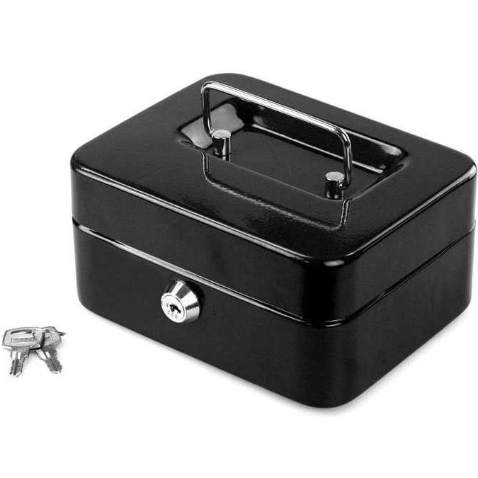 Brankas Kotak Penyimpanan Uang Kasir Perhiasan Mini Super Baja Tebal