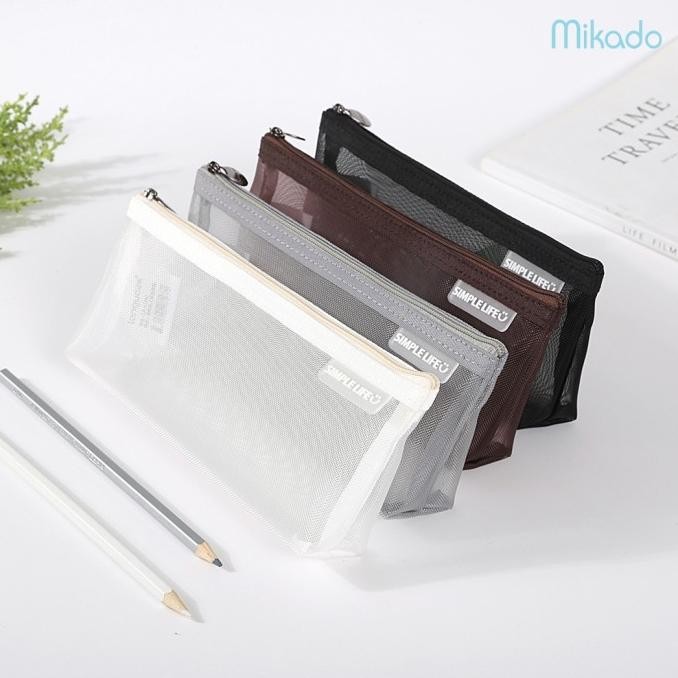 

Languo MONO Mesh Pencil Case / Kotak Pensil / Pouch liquid